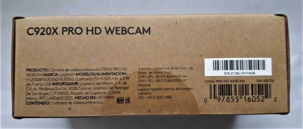 Веб-камера Logitech C920x HD Pro.  Новая