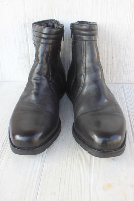 Зимние ботинки AM кожа Германия 45р черевики