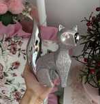Figurka Home&You lis kolor srebrny