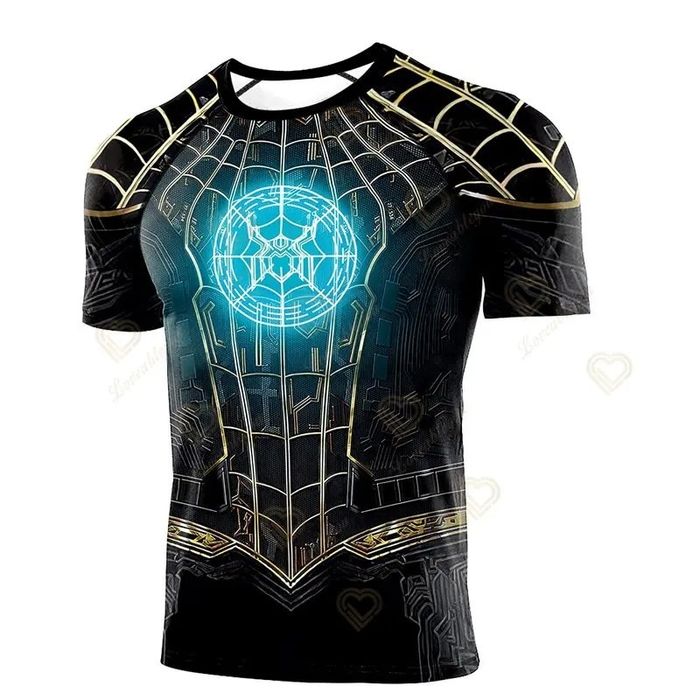 Koszulki sportowe typu spider man itd