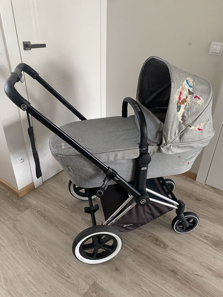 Wózek godnola spacerowy spacerówka 2w1 Cybex Priam Koi Crystalized