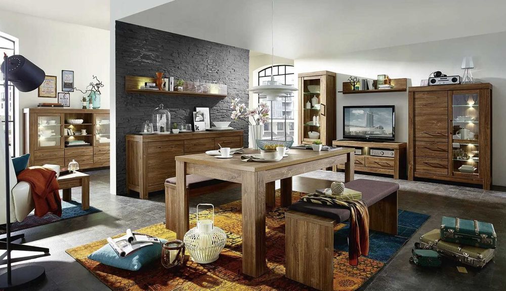 NOWY Stół rozkładany Gent 160/200/240x90 dąb stirling / Brussel BRW