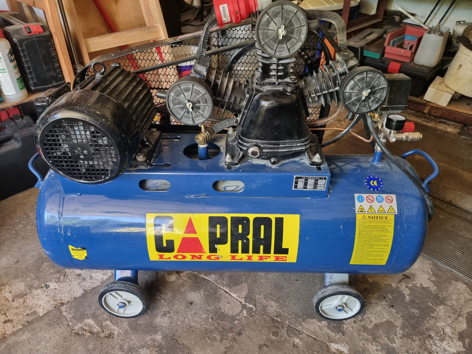 Kompresor capral 100l 3 tłokowy