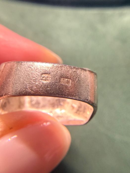 Sygnet Warmet | srebro 925 |stan bardzo dobry |biżuteria PRL | Vintage