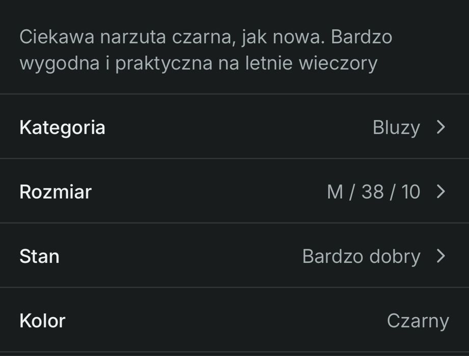 Narzuta na plecy bardzo ciekawe rozwiazanie siatka