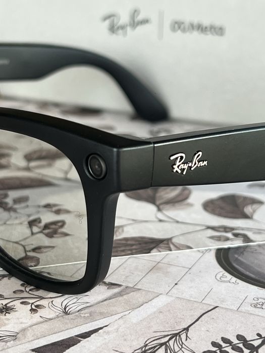Okulary Meta Rayban Wayfarer czarny mat | jak nowe!
