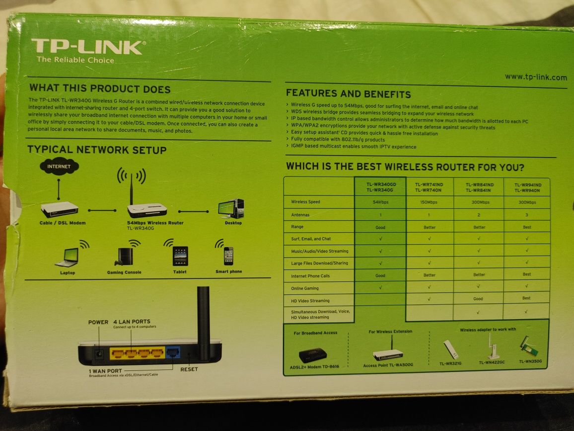 Router TP-LINK TL-WR340G