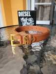 Rudy damski skórzany pasek Diesel 105 cm