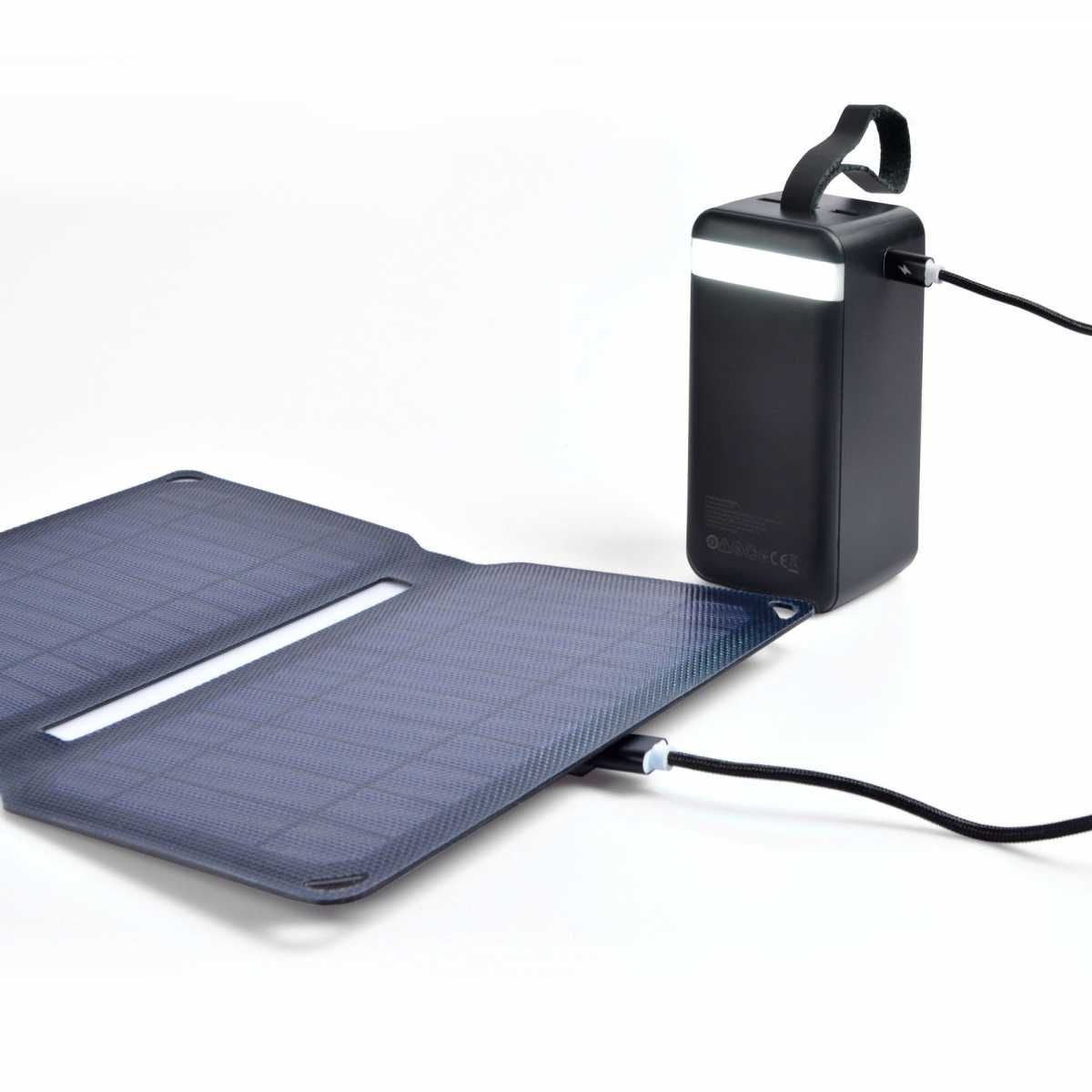 Przenośna ładowarka solarna panel 10W USB 3w1