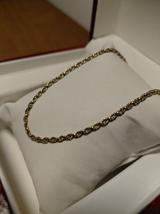 Złoty łańcuszek splot Garibaldi 8g