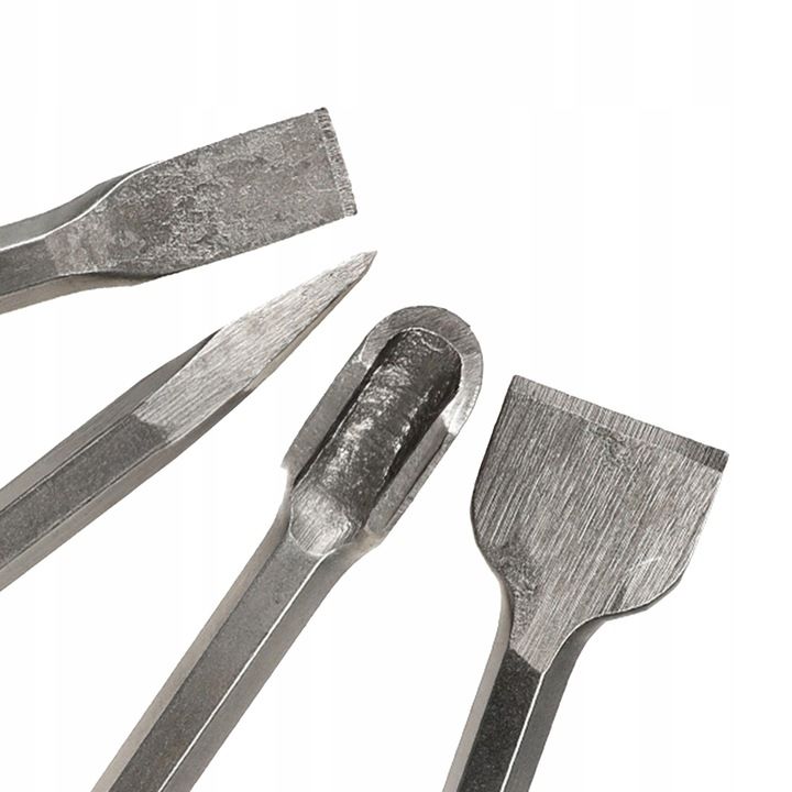 Dłuta Do Betonu Zestaw 4X Dłuto Sds Plus Sds+ Wysokogatunkowa Stal