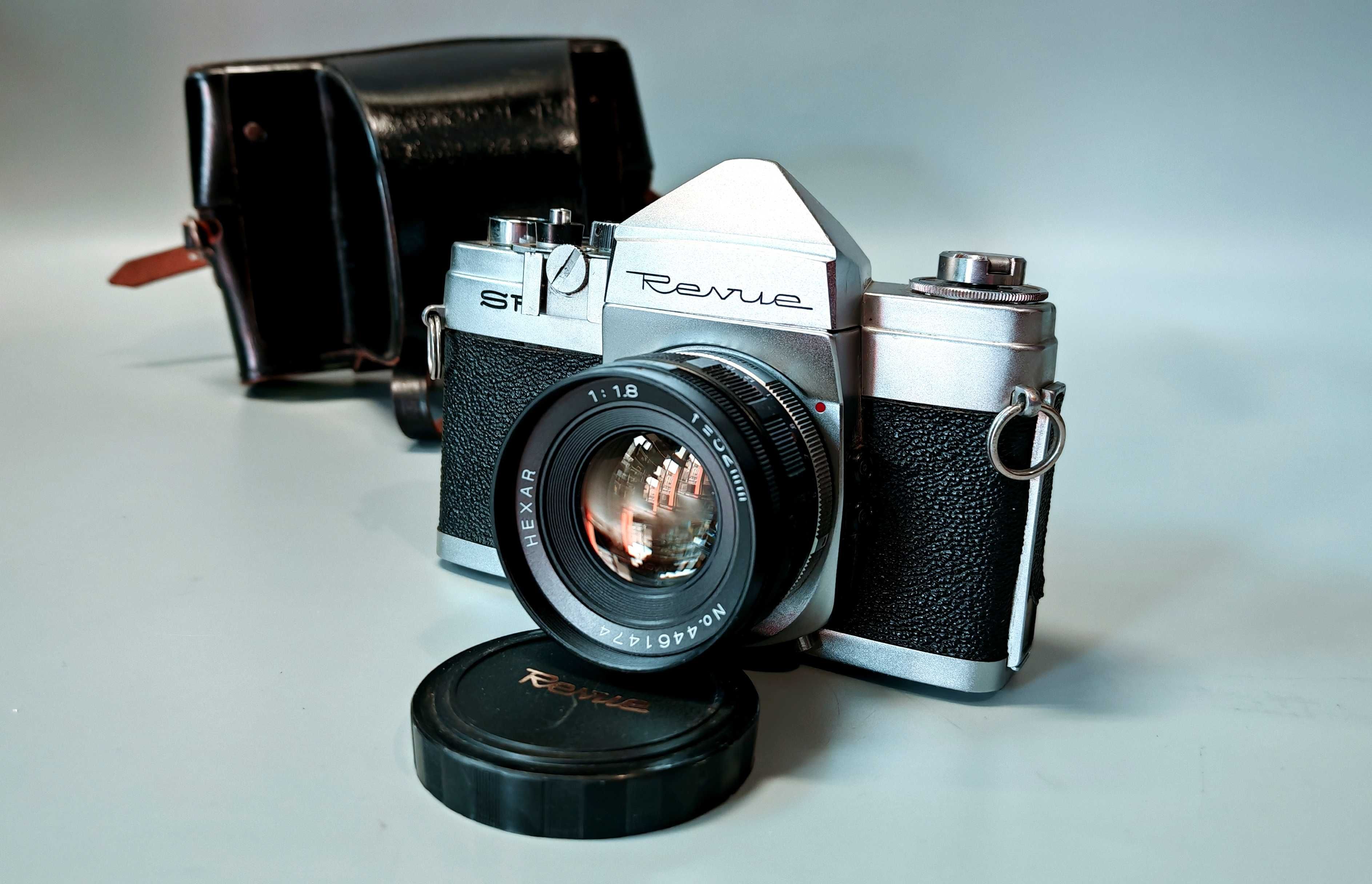 Aparat Konica FP REVUE SR +Hexar 52mm Kolekcjonerski Unikat Super Stan