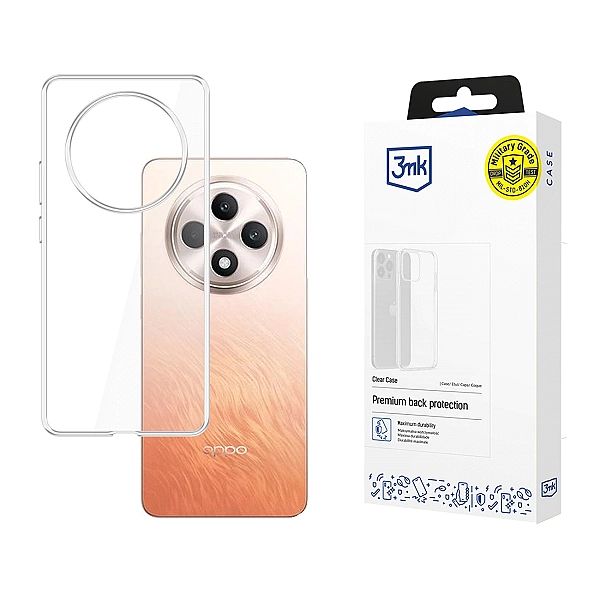 Etui 3mk Clear Case na OPPO Reno 12 F\Fs - przezroczyste