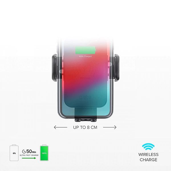 Uchwyt na smartfona z ładowarką bezprzewodową SBS TESUPWIR15WAUT na kr