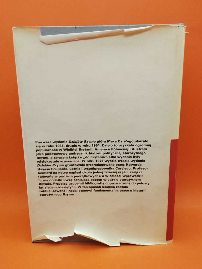 Dzieje Rzymu - M. Cary, H.H. Scullard