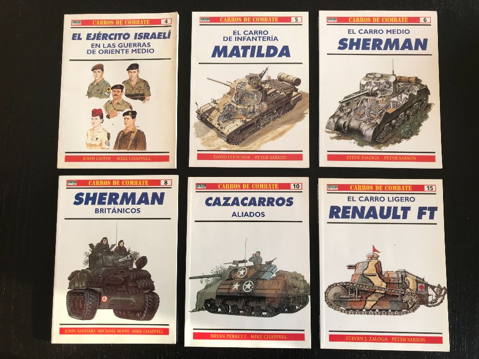 Livros Militares Osprey da 2 Guerra serie carros de combate tanques