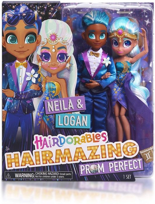 Набор больших кукол Хэрдораблс Нейла и Логан Hairdorables Hairmazing
