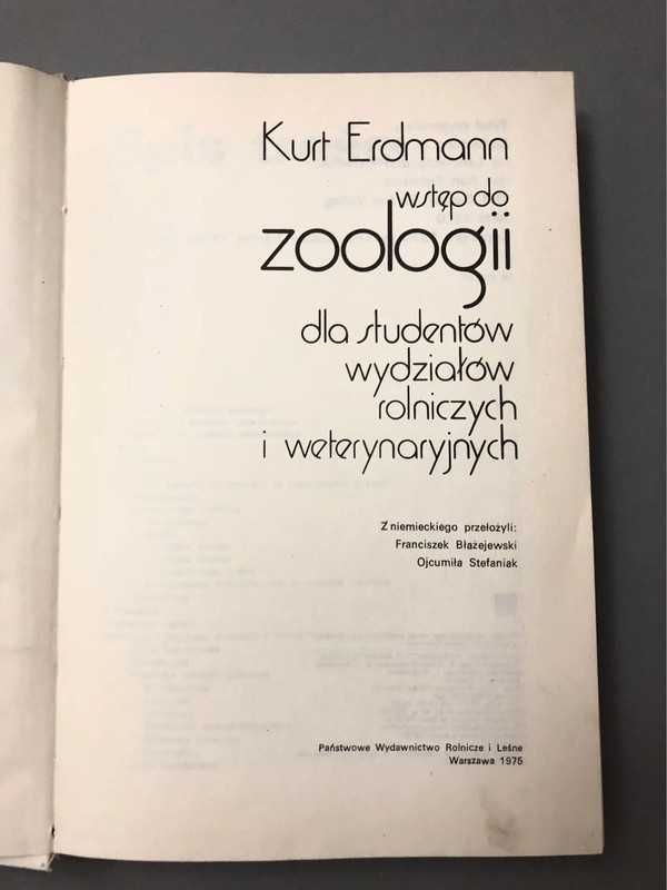 Wstęp do zoologii - Kurt Erdmann