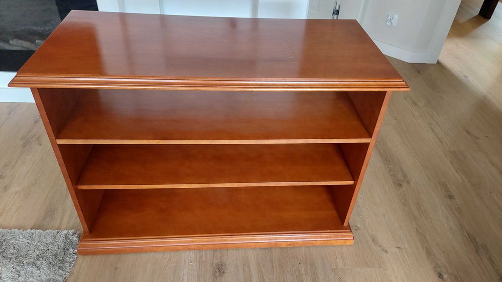 Stolik pod RTV drewniany 4 półki
