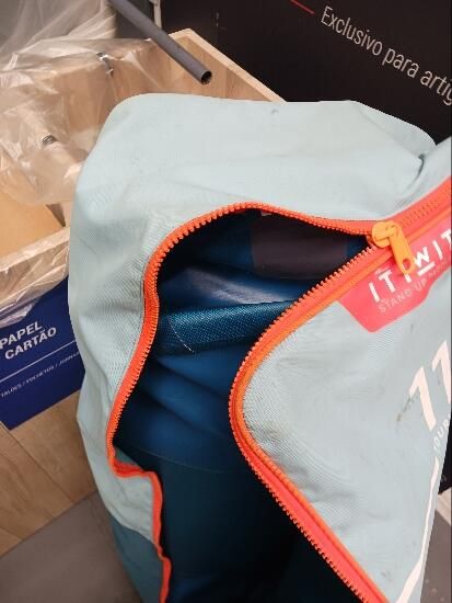 Prancha de Stand Up Paddle insuflável principiante 11 pés Azul