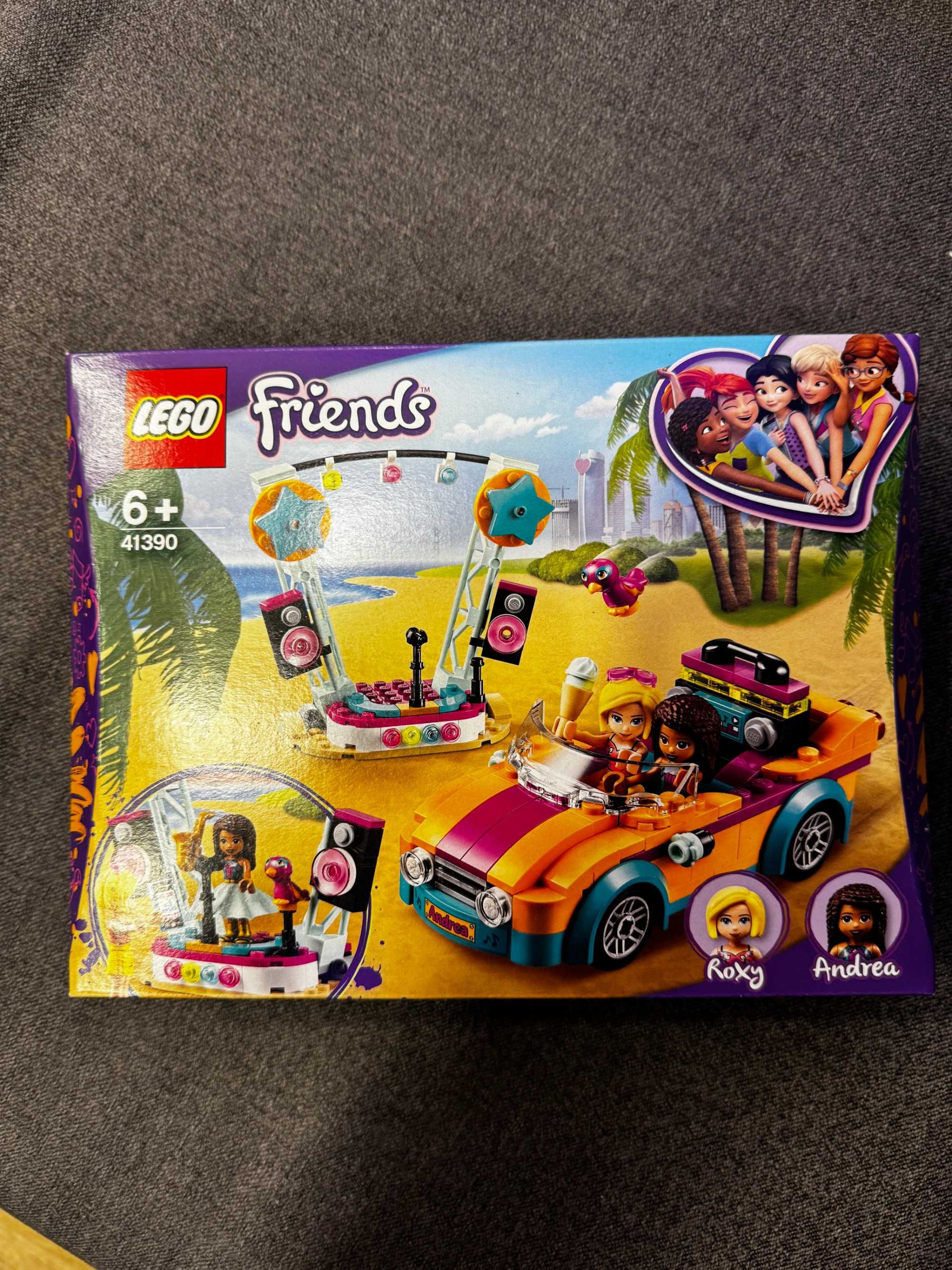 LEGO Friends 41390 Samochód i scena Andrei