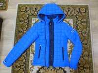 Синяя женская куртка спортивного стиля. Размер S 42