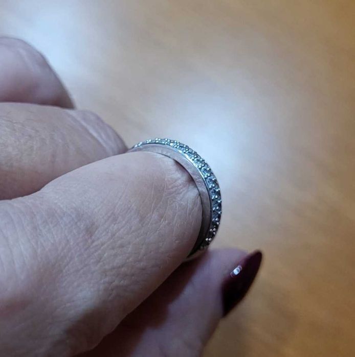 Anel Prata Ti Sento Novo