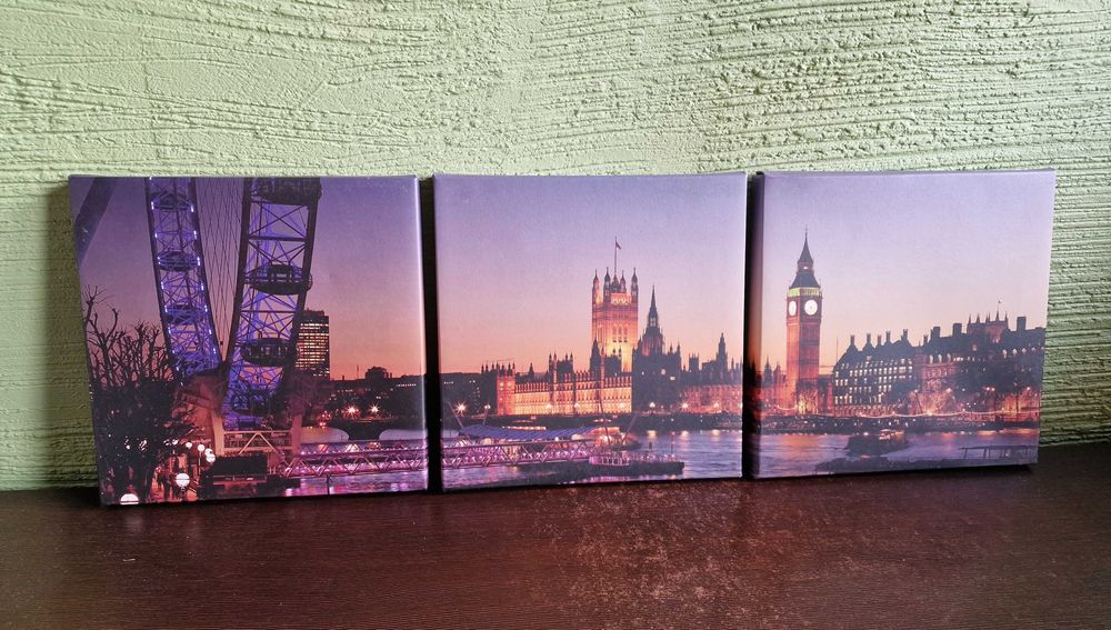 Obraz Tryptyk 3 części Panorama Londynu UK Anglia