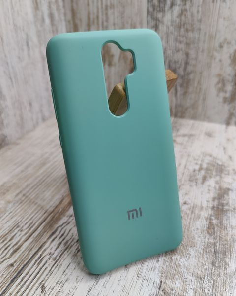 Чехол Silicone Case на Xiaomi Redmi Note 8 Pro Софттач + Микрофибра