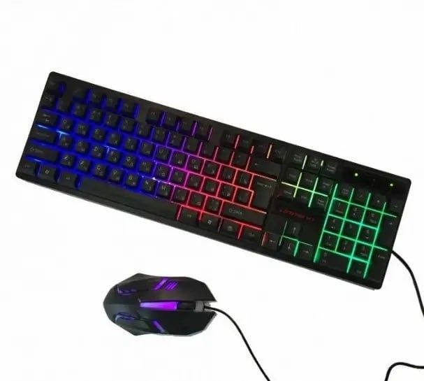 Ігрова клавіатура з підсвіткою та мишка Landslides KR-6300TZ