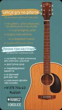 Lekcje gry na gitarze i ukulele