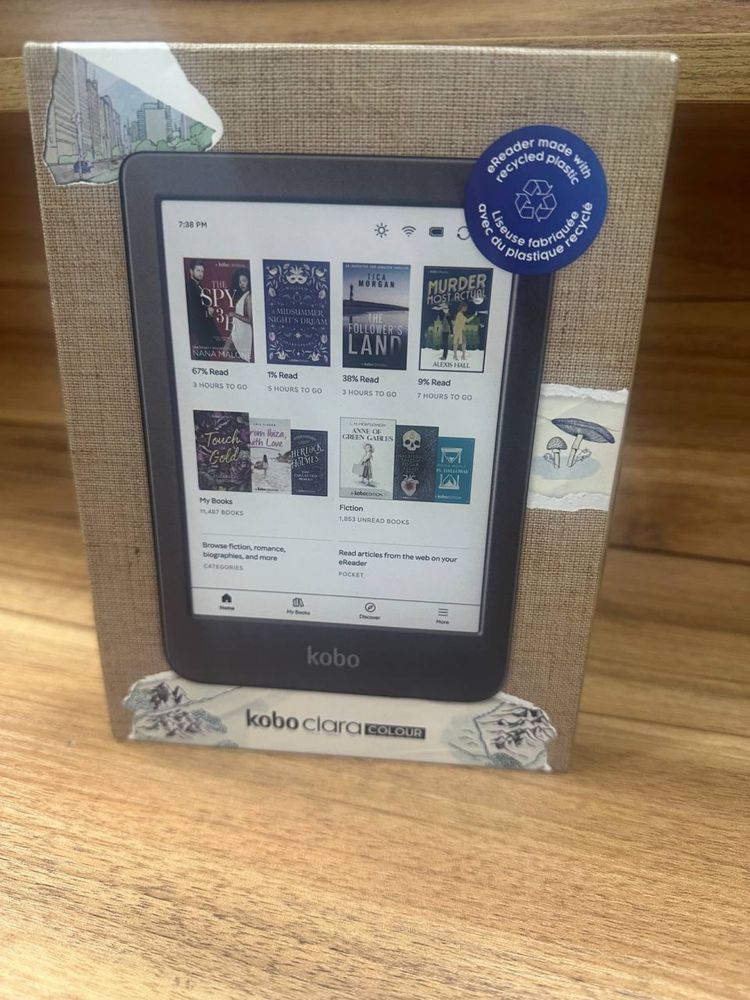 Електронна книга Kobo Clara Colour Black