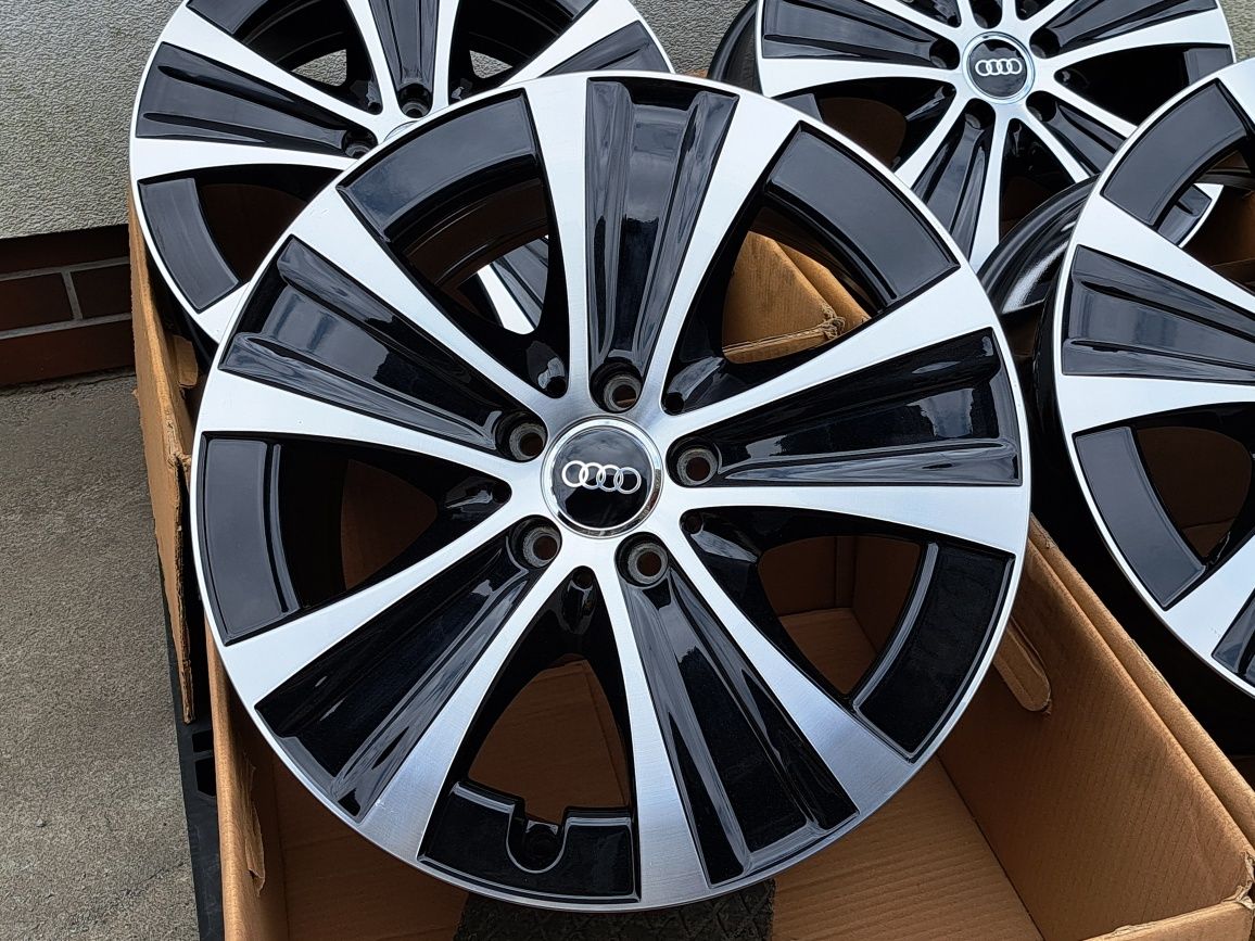 Alufelgi NOWE 18 AUDI 5x112 A3 A4 B6 B7 B8 B9 A6 C6 Q3 TT CZARNE CNC