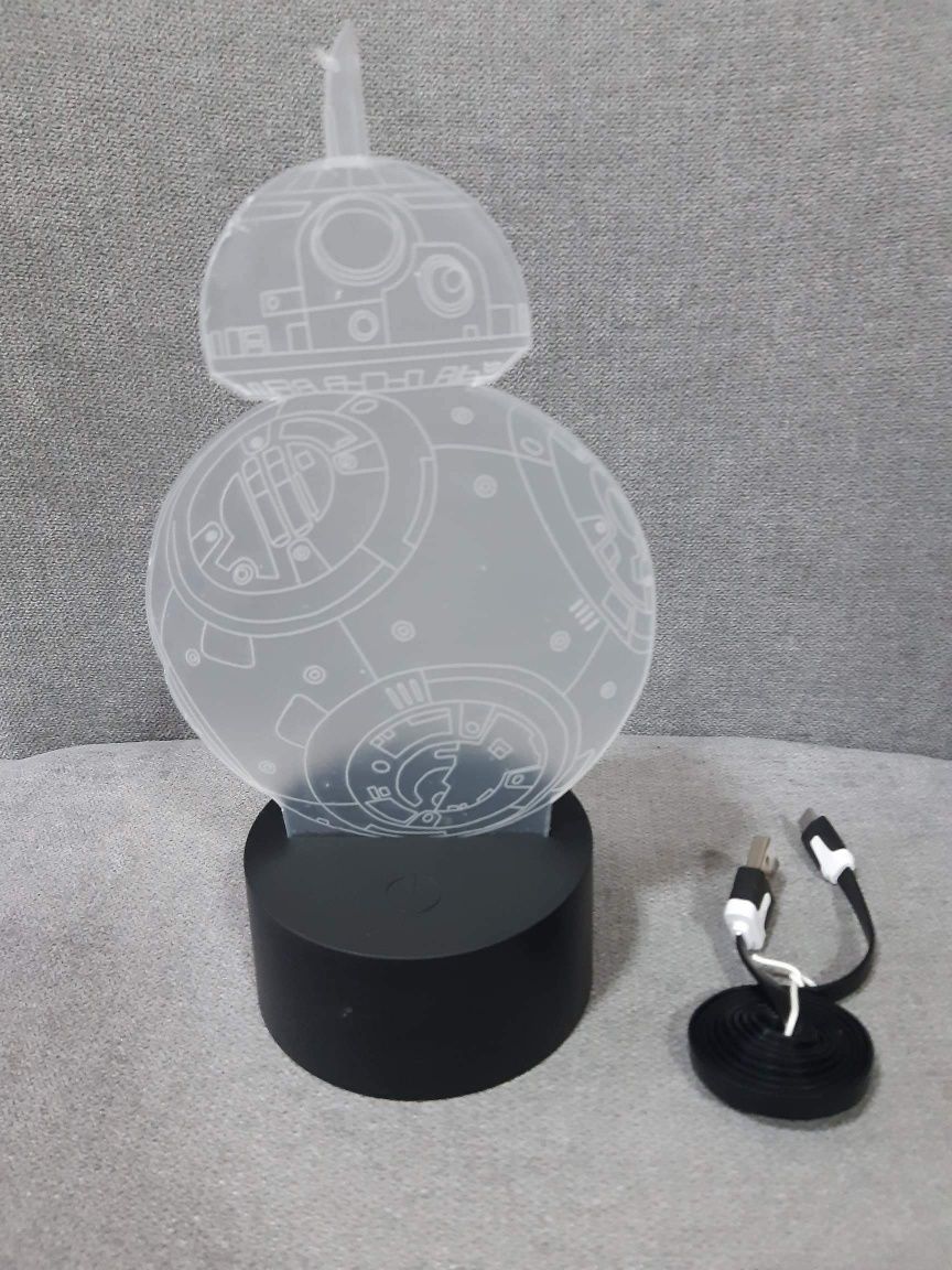 Lampka LED gwiezdne wojny witraż STAR WARS Lord Vader R2D2 BB8