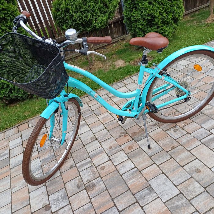 Rower kross legrand mietowy koszyk