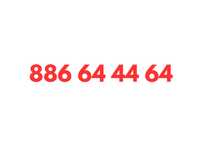 886_64_44_64 Starter HEYAH Karta SIM UNIKATOWY Złoty Prosty Numer