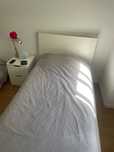 Cama de solteiro MALM Ikea + colchão