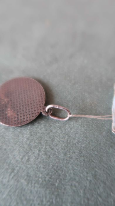 Srebro 925 zawieszka medalik baran okrągła wisiorek