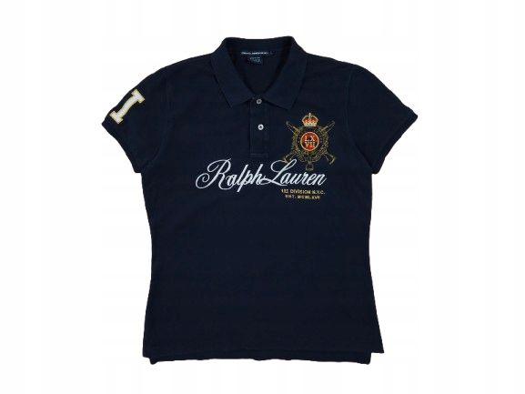RALPH LAUREN Sport Koszulka Polo Damska Logowana r. L