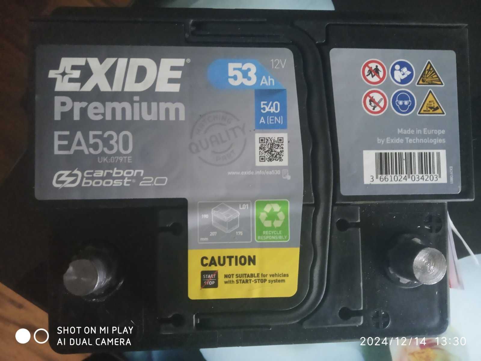 Аккумулятор автомобильный EXIDE Premium 53Ah