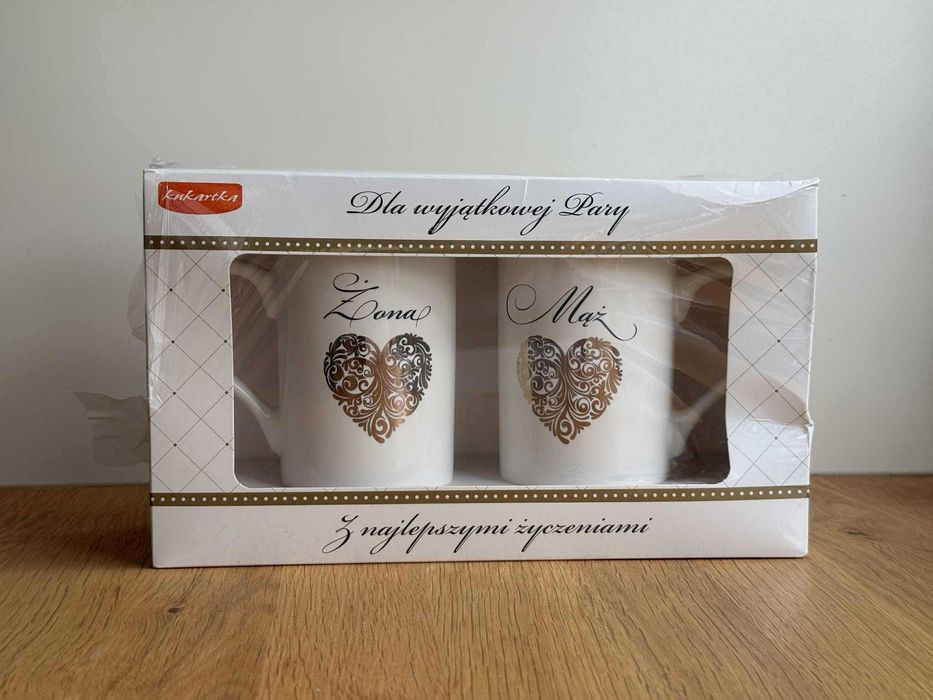 Zestaw kubków Mąż i Żona dla Pary Młodej - w sam raz na prezent ślubny