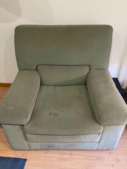 Sofás verde em tecido
