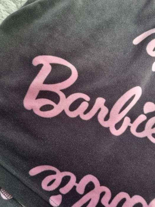 Krótkie spodenki polarowe czarne barbie XXL