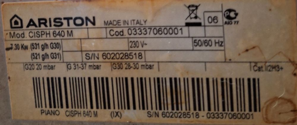 Варильна поверхня Hotpoint-Ariston