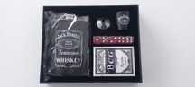 Подарунковий набір фляга,чарка,карти,лійка,кубіки Jack Daniels