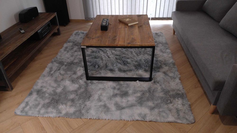 Stolik kawowy loft – stare drewno + stal, transport gratis