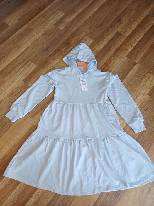 Sukienka dresowa 158 niebieska bluza dresowa 12 nowa Reserved