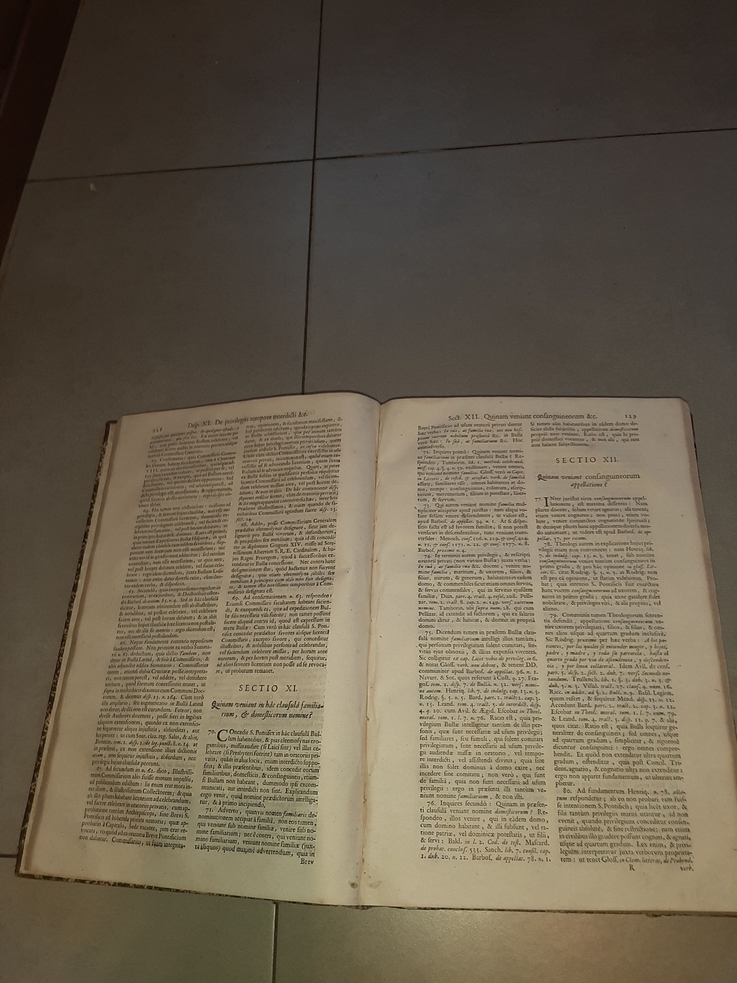 Antigo Livro Religioso Ano 1691 Paginas 530