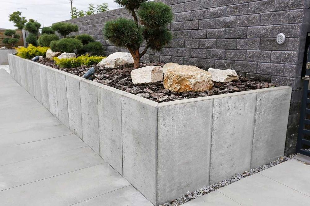Mur oporowy typu L, ściana oporowa L-ka ELKI T-ka TETKA 80 - 520 cm
