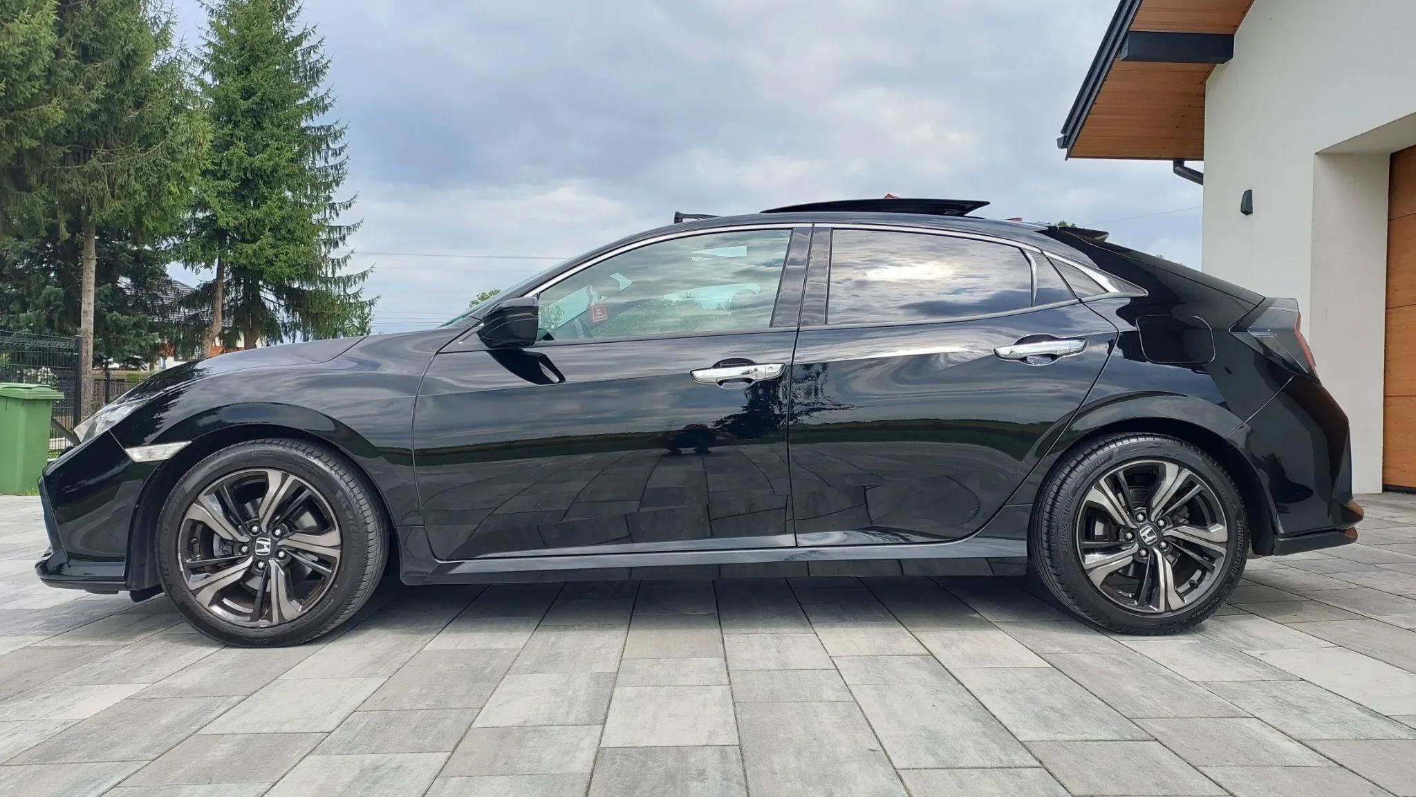 Honda Civic 1.5 Turbo 182KM, fabryczny lakier, najbogatsza wersja wyposażenia, BDB